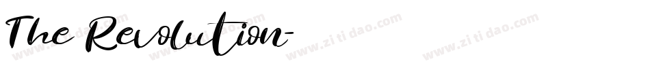 The Revolution字体转换